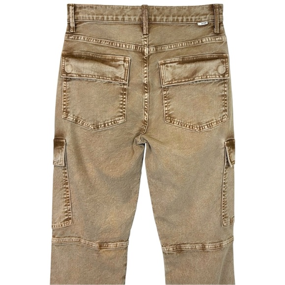 MOTHER - Women’s ‘Swiss Army Desperado’ Heel Flare Jeans - Light Brown, Size 26 - Picture 12 of 17